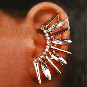 Sparkling Spike Left Ear Wrap